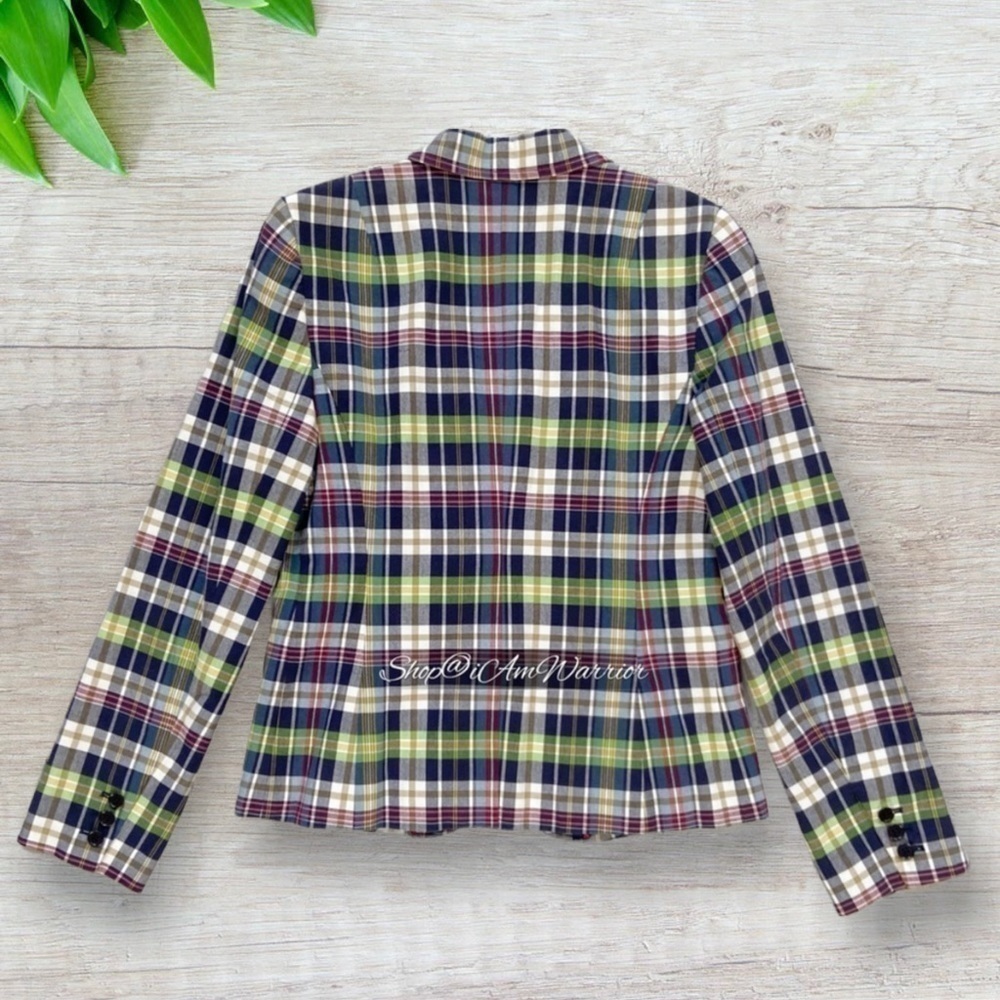 J.Crew rare madras plaid cotton schoolboy blazer *shop@iamwarrior - Picture 4 of 10